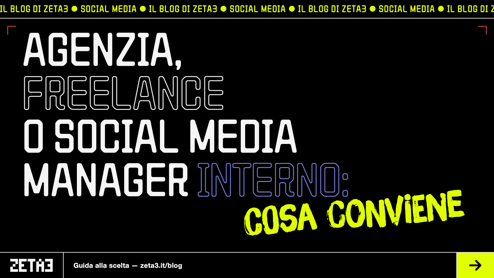 Agenzia, Freelance o Social Media Manager Interno?