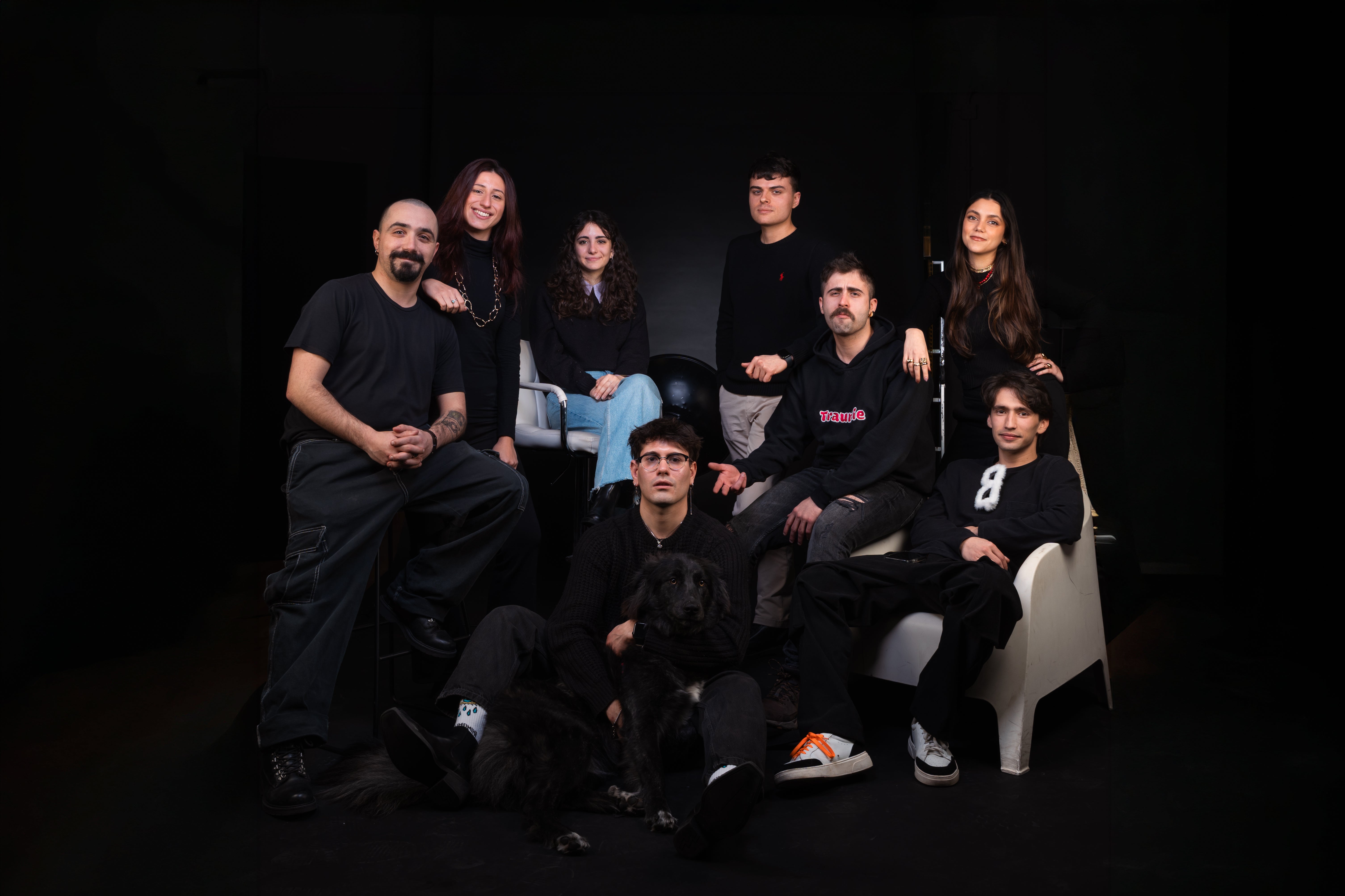 Il team Zeta3 al completo nello studio di Torino