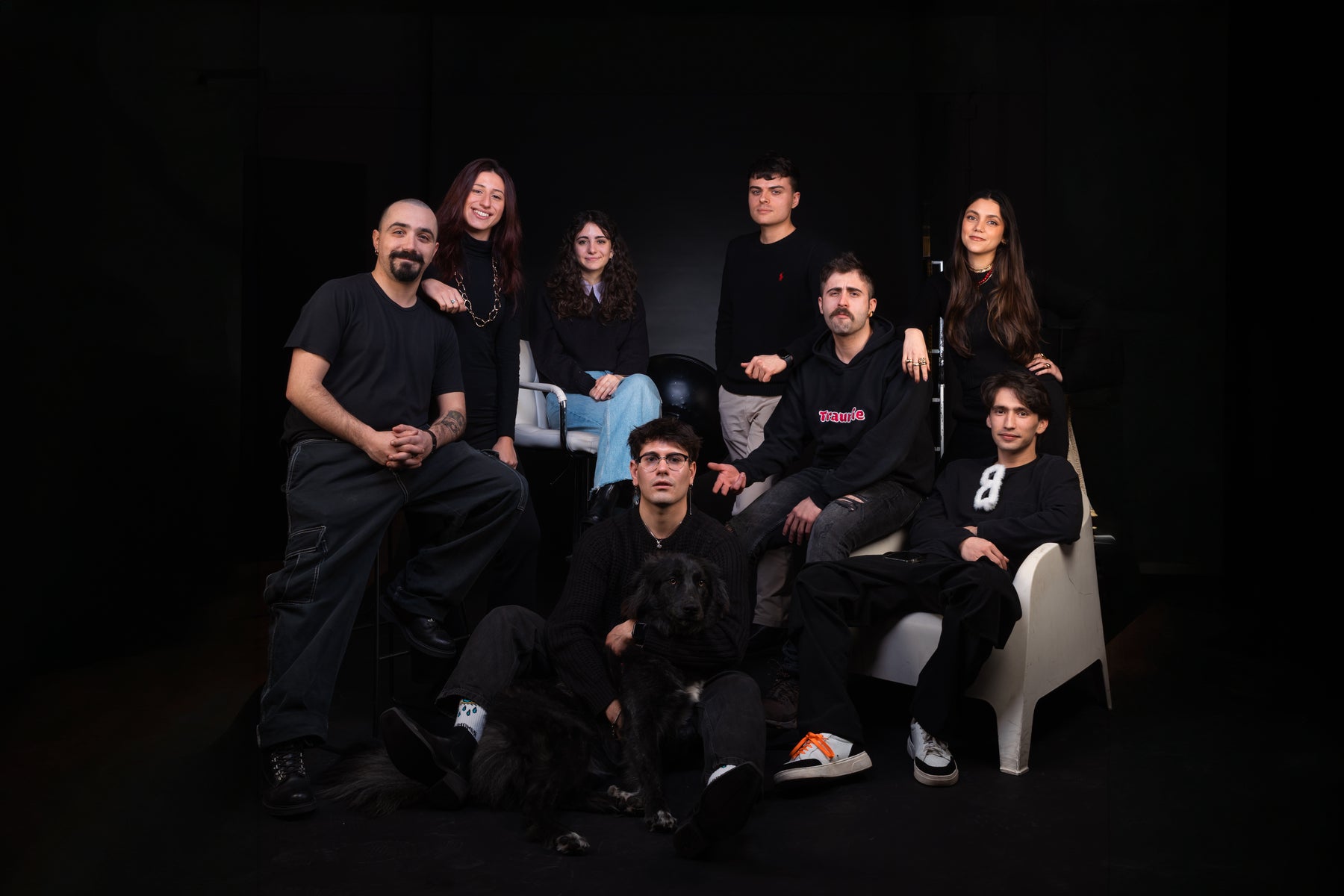 Il team Zeta3 al completo nello studio di Torino